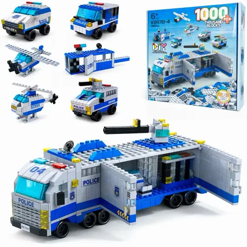 LEGO carro de polícia 1000 peças 6 em 1