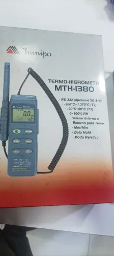 Termo higrômetro mth 1380 Medidor de temperatura 