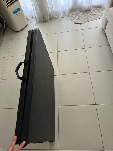 Mesa Dobrável Plástica preta 180cm