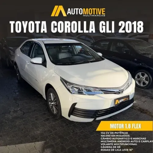 Toyota Corolla 1.8 GLI Upper 16V Flex 4P Automatico 2018