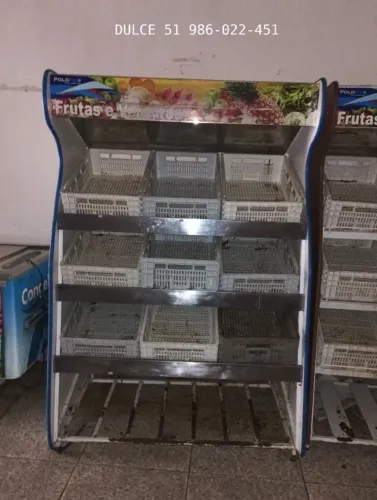 Expositor de chão para hortifruti
