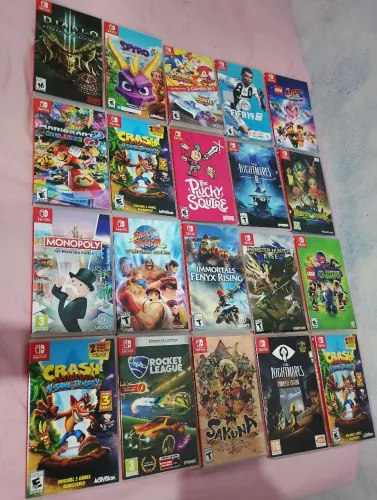 Jogos físicos e originais com caixa para nitendo switch