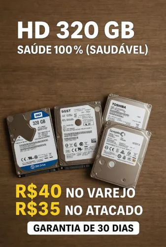 HD 320GB - Saúde 100% (Saudável) - Testado