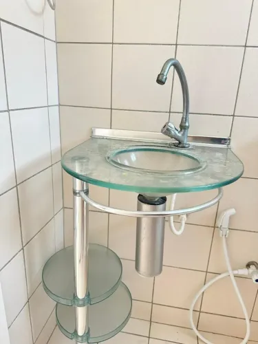 Lavabo Cris-Glass 50cm - Turmalina | Semi-novo