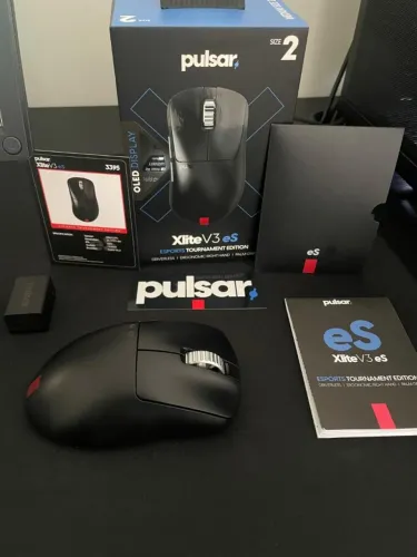Mouse Pulsar Xlite v3 ES + Dongle 8Khz (leia a descrição)