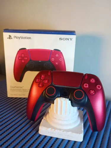 Dualsense Volcanic Red com TMR JS13pro+