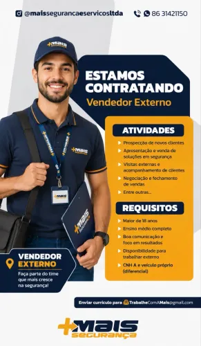Vendedor Externo de Sistema de Segurança Eletrônica