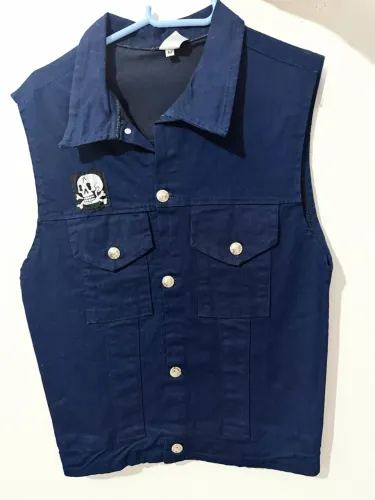 colete little monster azul m