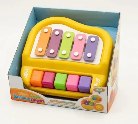 Brinquedo Musical Infantil Xilofone e Piano 2 em 1