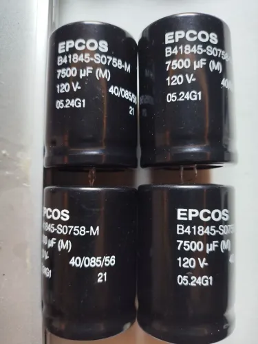 4 capacitores 7.500 x 120V