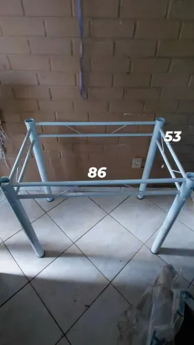 PÉ SUPORTE DE MESA DE ALUMINIO