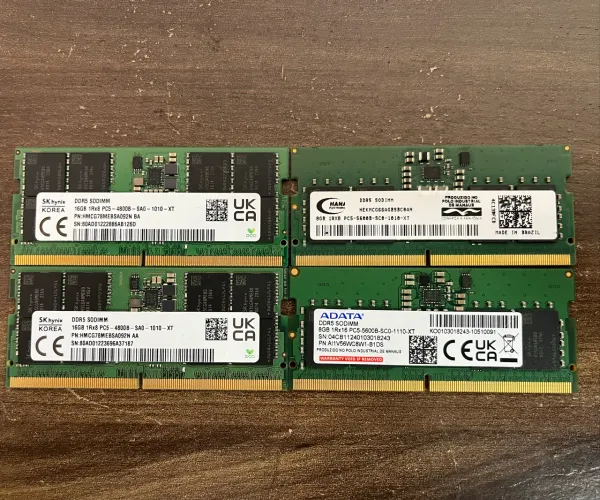 Memória Notebook 16GB DDR5 / 8GB DDR5