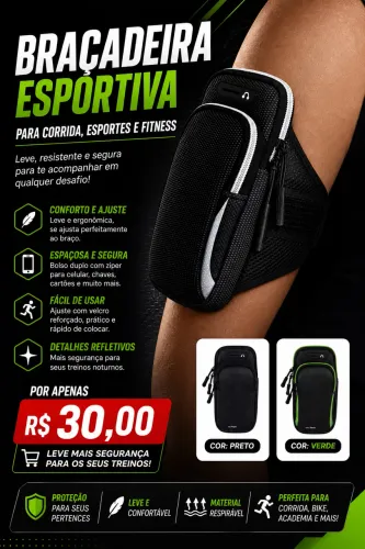 Braçadeira esportiva para Celular