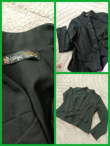 Casaquinho Tam 2XL preto 