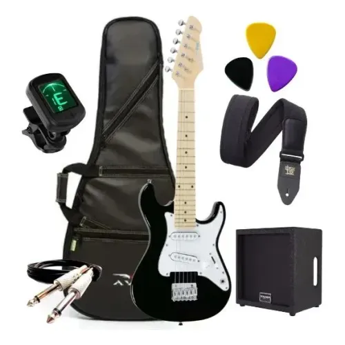 Guitarra Canhota + Mini Kit R$ 720