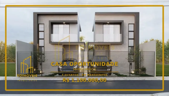 Casa Moderna em Manguinhos: Acabamento Premium e Energia Solar