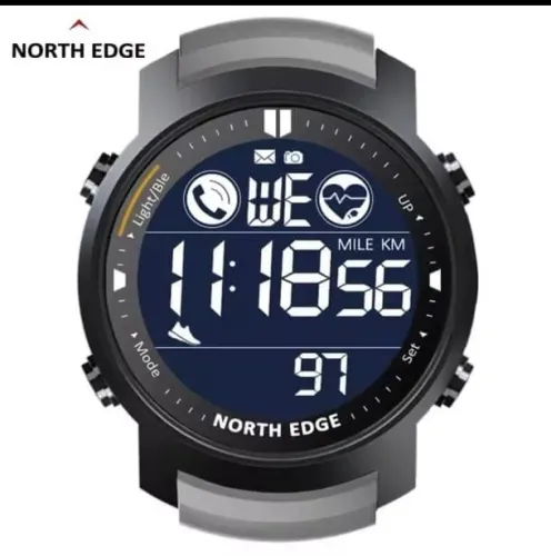 Incrível!! Relógio híbrido com funções smart. North Edge LAKER prova d'água 50 metros.