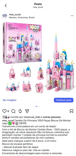 Castelo Da Princesa 1000 Peças Blocos De Montar Lego