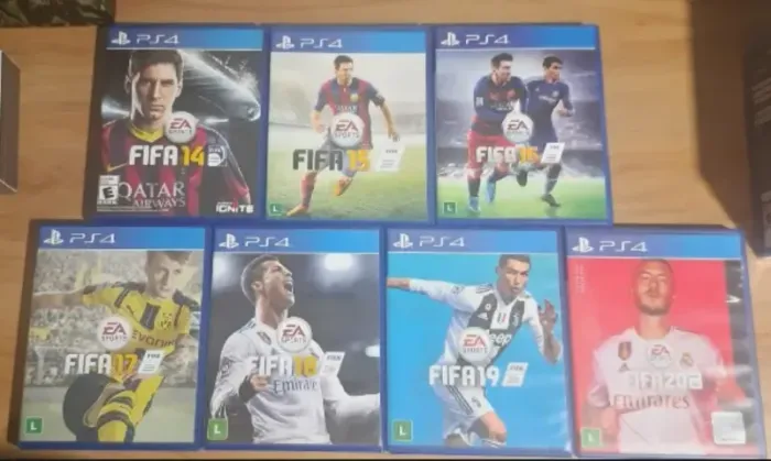 Todos os fifas do ps4 ao ps5 do 14 ao 25