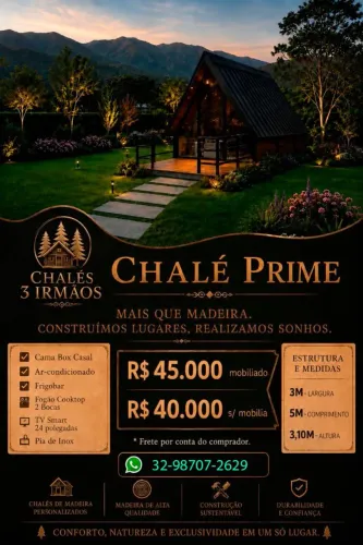 CHALÉS MADEIRA ALTA QUALIDADE 