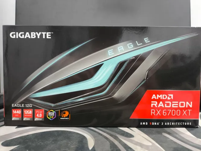 Placa de Vídeo Gigabyte AMD Radeon RX 6700 XT Eagle 12GB (Com Caixa)