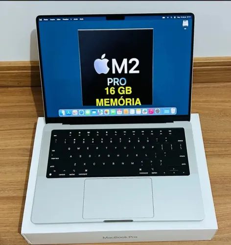 MacBook Pro 14 M2 Pro 16GB 512GB Bateria 100% (0 Ciclos) Igual Novo