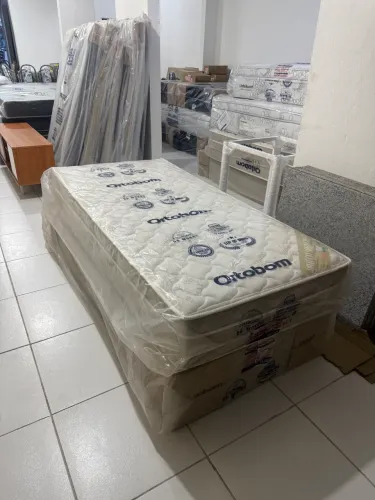 Cama solteiro Ortobom novas e lacradas disponíveis 