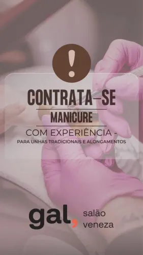 Vaga para manicure 