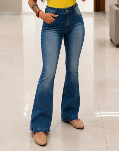 Calça Jeans Flare Tamanho 36 - Chácara Jeans
