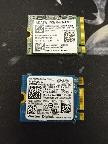 SSD nvme 256gb
