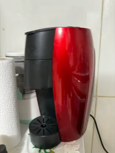 Cafeteira expresso vermelha automática- 3 corações