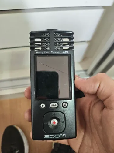 Gravador de áudio profissional e vídeo zoom q3