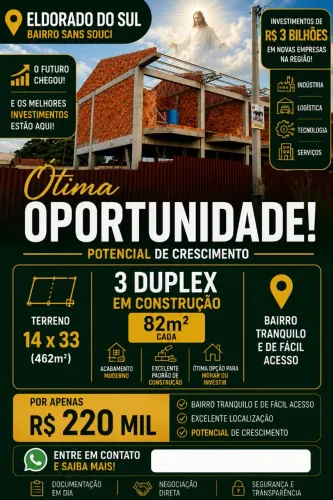 3 duplex em obra