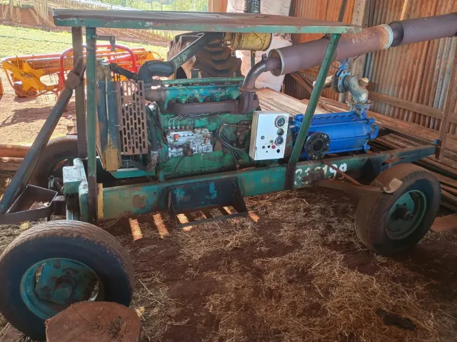 Bomba irrigação 80/7 ksb <br>Motor mwm 6 cilindros