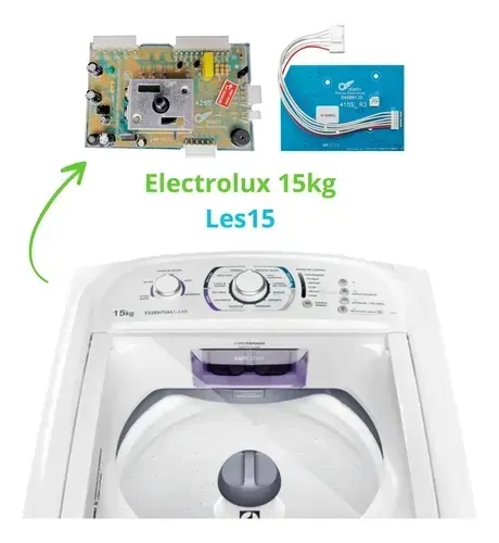 Placa eletrônica para maquinha de Lavar roupas Electrolux LES15/LW20 110/220v