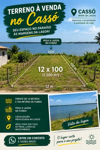 Terreno na lagoa do Cassó 