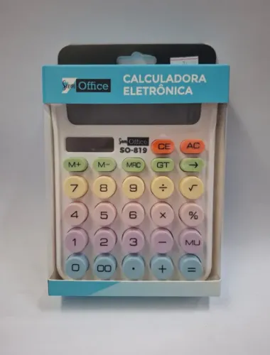 Calculadora Eletrônica de Mesa 8 Dígitos SO-819 - Seven Office