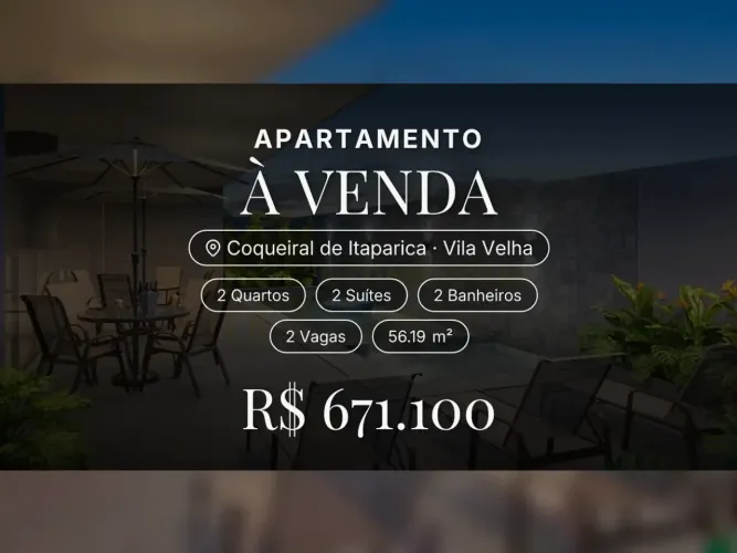 Seu novo lar: apartamento com 2 suítes em Coqueiral de Itaparica, perto da praia!