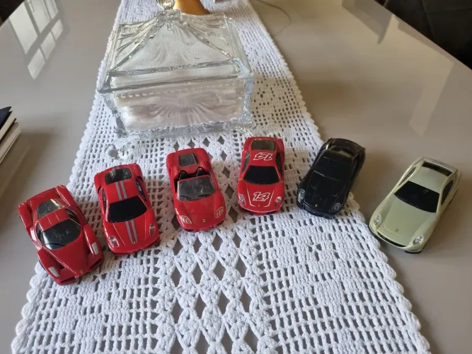 Lote 6 Miniaturas Ferrari Shell V-Power Coleção Completa Fricção