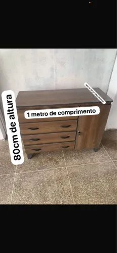Cômoda 4 gavetas, com sapateira