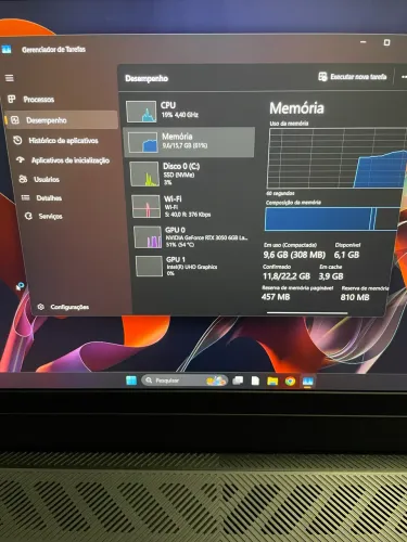 Notebook Gamer Dell G15 RTX3050 6Vram