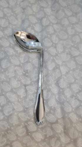 METAL EBERLE -Antiga colher infantil em metal espessurado a prata,com gravação,SEM USO