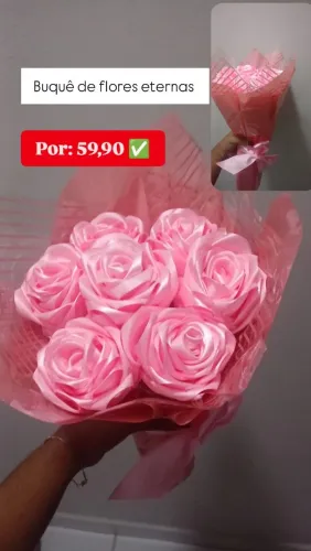Buquê de rosas eternas 