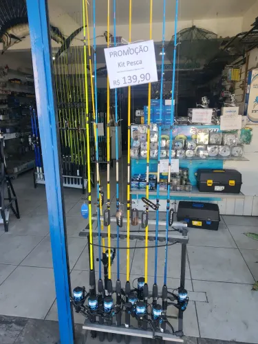 Kit pesca completo vara 180 com molinete 2.000.com linha