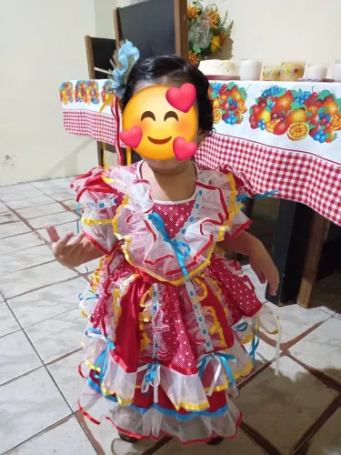 Vestido de quadrilha tam 1/2