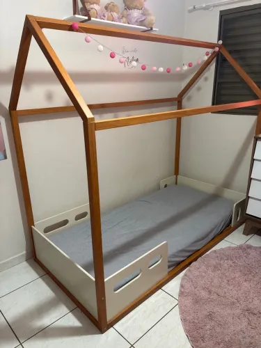 Cama Infantil Montessoriana Estilo Casinha - Linda!