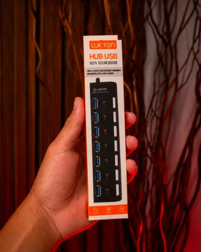 Hub USB 2.0 com 7 Portas HB-018 Lukton