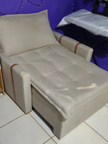 Sofá Cama Bege 
