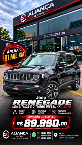 Jeep Renegade Longitude 2.0 4X4 TB Diesel AUT 2021