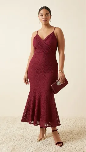 Vestido vinho formatura 